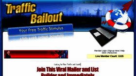 What Trafficbailout.com website looked like in 2018 (5 years ago)