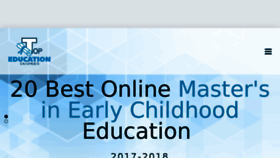 What Topeducationdegrees.org website looked like in 2018 (5 years ago)