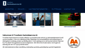 What Trondheimrenholdsservice.no website looked like in 2018 (5 years ago)
