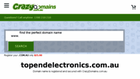 What Topendelectronics.com.au website looked like in 2018 (5 years ago)