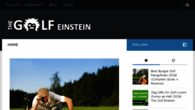 What Thegolfeinstein.com website looked like in 2018 (5 years ago)