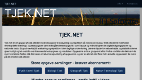 What Tjek.net website looked like in 2018 (5 years ago)