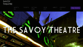 What Thesavoytheatre.com website looked like in 2018 (5 years ago)