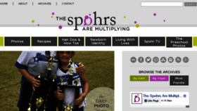 What Thespohrsaremultiplying.com website looked like in 2018 (5 years ago)