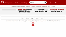 What Target.co website looked like in 2018 (5 years ago)