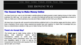 What Thehonestway.com website looked like in 2018 (5 years ago)