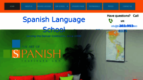 What Theartofspanish.com website looked like in 2018 (5 years ago)