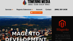 What Toweringmedia.com website looked like in 2018 (5 years ago)