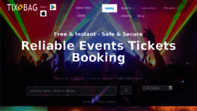 What Tixbag.com website looked like in 2018 (7 years ago)