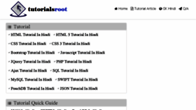 What Tutorialsroot.com website looked like in 2018 (5 years ago)