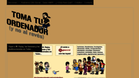 What Tomatuordenador.net website looked like in 2018 (5 years ago)