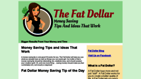 What Thefatdollar.com website looked like in 2018 (5 years ago)