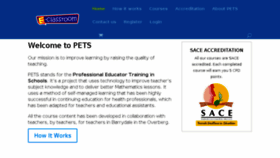What Trainingteachers.org.za website looked like in 2018 (5 years ago)
