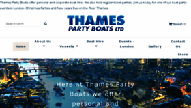What Thamespartyboatsltd.co.uk website looked like in 2018 (5 years ago)