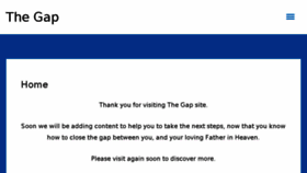 What Thegap.me website looked like in 2018 (5 years ago)