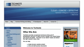 What Technote.ca website looked like in 2018 (5 years ago)