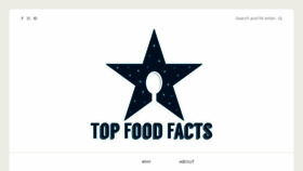What Topfoodfacts.com website looked like in 2018 (5 years ago)