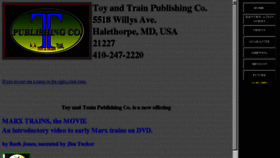 What Toyandtrainguides.com website looked like in 2018 (5 years ago)