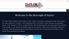 What Taylorborough.com website looked like in 2018 (5 years ago)