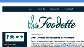 What Thefoodette.com website looked like in 2018 (5 years ago)