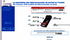 What Telecommande.tn website looked like in 2018 (5 years ago)