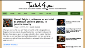 What Tasted4you.be website looked like in 2018 (5 years ago)