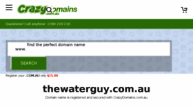 What Thewaterguy.com.au website looked like in 2018 (5 years ago)