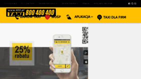 What Taxi800400400.pl website looked like in 2018 (5 years ago)