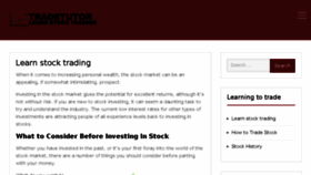 What Tradetutor-learn-stock-trading.com website looked like in 2018 (5 years ago)