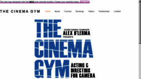 What Thecinemagym.com website looked like in 2018 (5 years ago)