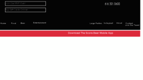 What Thescore-restaurant.com website looked like in 2018 (5 years ago)