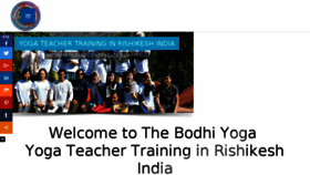 What Thebodhiyoga.com website looked like in 2018 (5 years ago)