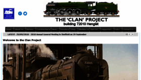 What Theclanproject.org website looked like in 2018 (5 years ago)
