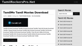 What Tamilrockerspro.net website looked like in 2018 (5 years ago)