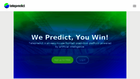 What Tetepredict.com website looked like in 2018 (5 years ago)