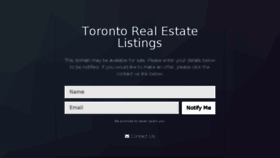 What Toronto-realestate-listings.com website looked like in 2018 (5 years ago)