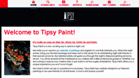 What Tipsypaint.com website looked like in 2018 (5 years ago)