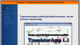 What Transistoramp.de website looked like in 2018 (5 years ago)