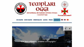 What Templarioggi.it website looked like in 2018 (5 years ago)