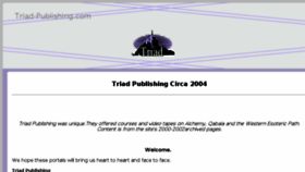 What Triad-publishing.com website looked like in 2018 (5 years ago)
