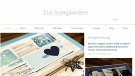 What Thescrapbooker.co.uk website looked like in 2018 (8 years ago)