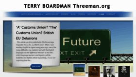 What Threeman.org website looked like in 2018 (5 years ago)