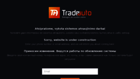 What Tradeauto.eu website looked like in 2018 (5 years ago)