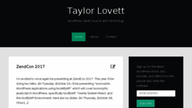 What Taylorlovett.com website looked like in 2018 (7 years ago)