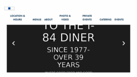 What Thei84diner.com website looked like in 2018 (5 years ago)