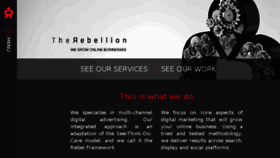 What Therebellion.co.za website looked like in 2018 (5 years ago)