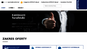What Turalinski.pl website looked like in 2018 (5 years ago)