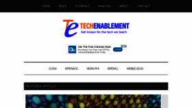 What Techenablement.com website looked like in 2018 (5 years ago)