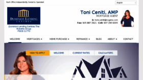 What Tonimortgages.com website looked like in 2018 (5 years ago)