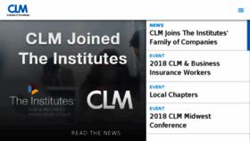 What Theclm.org website looked like in 2018 (5 years ago)